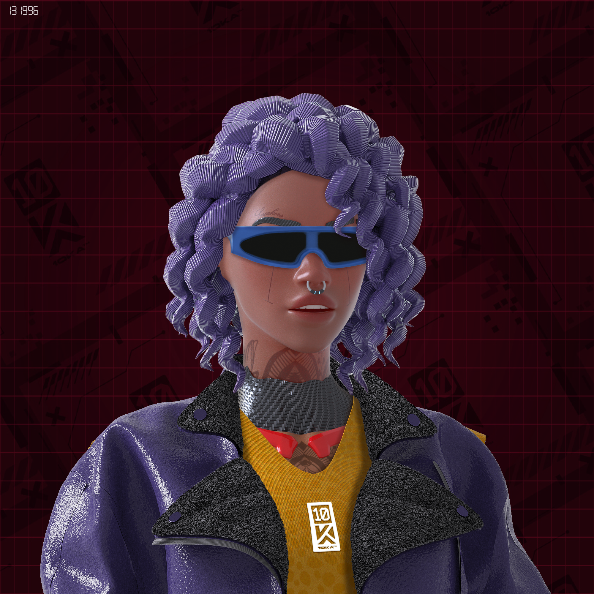 Avatar 10KA #001 — Identidad Digital (Edición Verde Femenina)