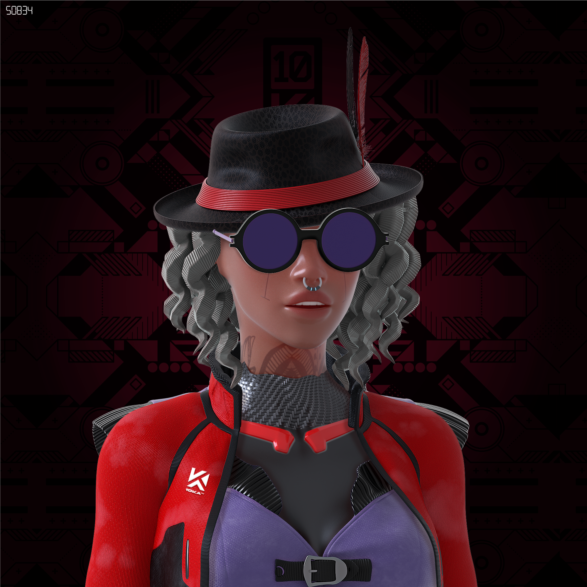 Avatar 10KA #001 — Identidad Digital (Edición Verde Femenina)