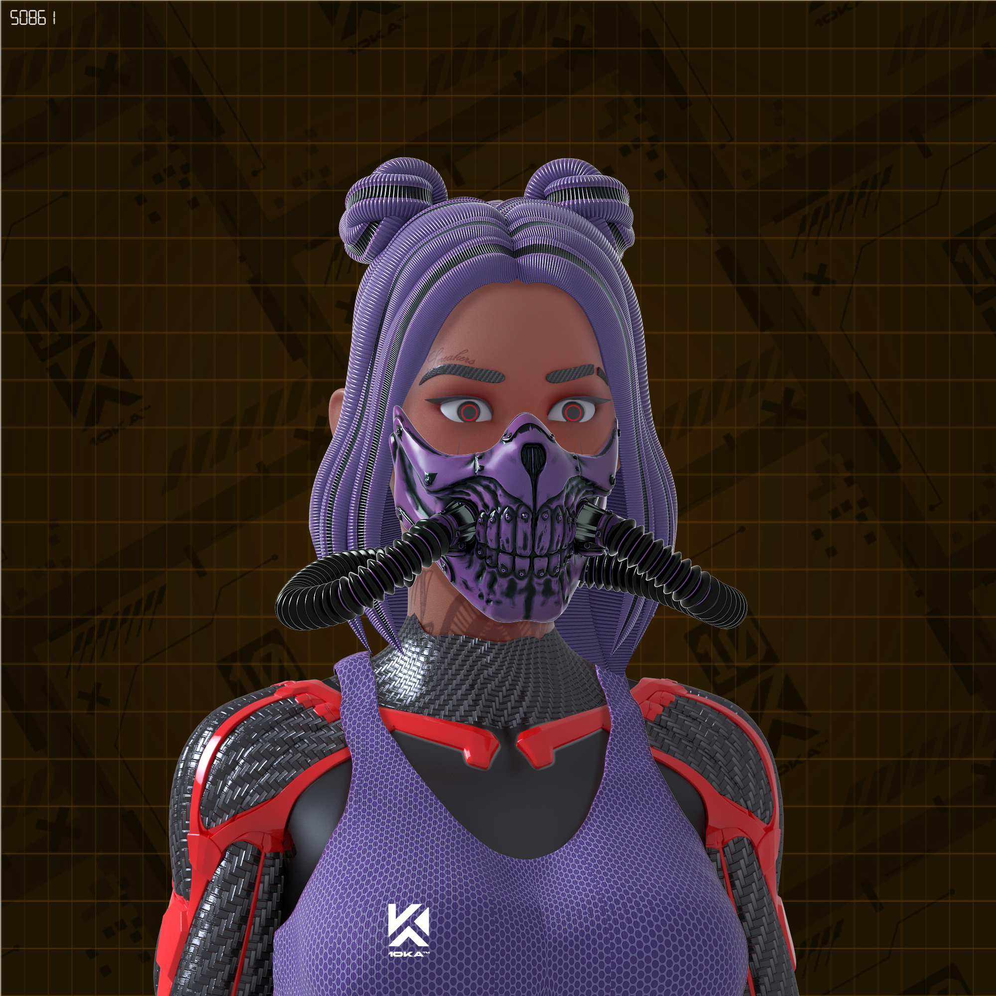 Avatar 10KA #001 — Identidad Digital (Edición Verde Femenina)