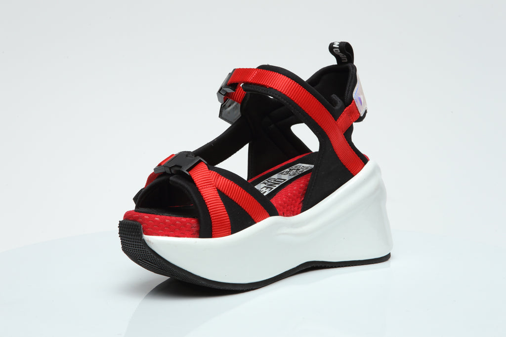 SANDALIA CHUNKY REBEL // Edición Rojo-Negro (2019)