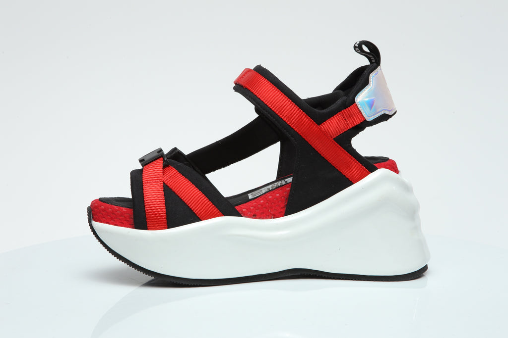 SANDALIA CHUNKY REBEL // Edición Rojo-Negro (2019)