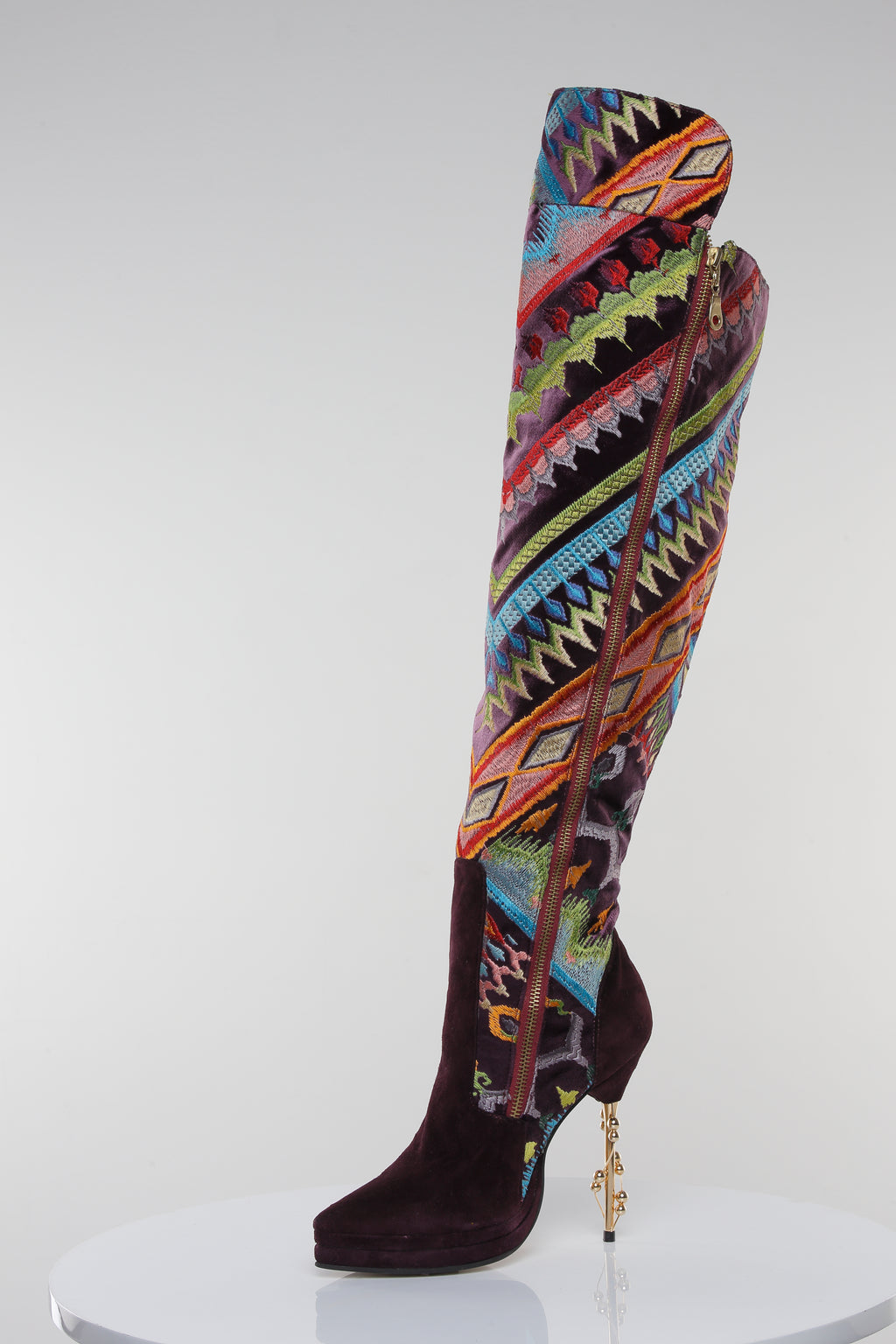 Maya Galaxy Embroidered Over-the-Knee Boot –