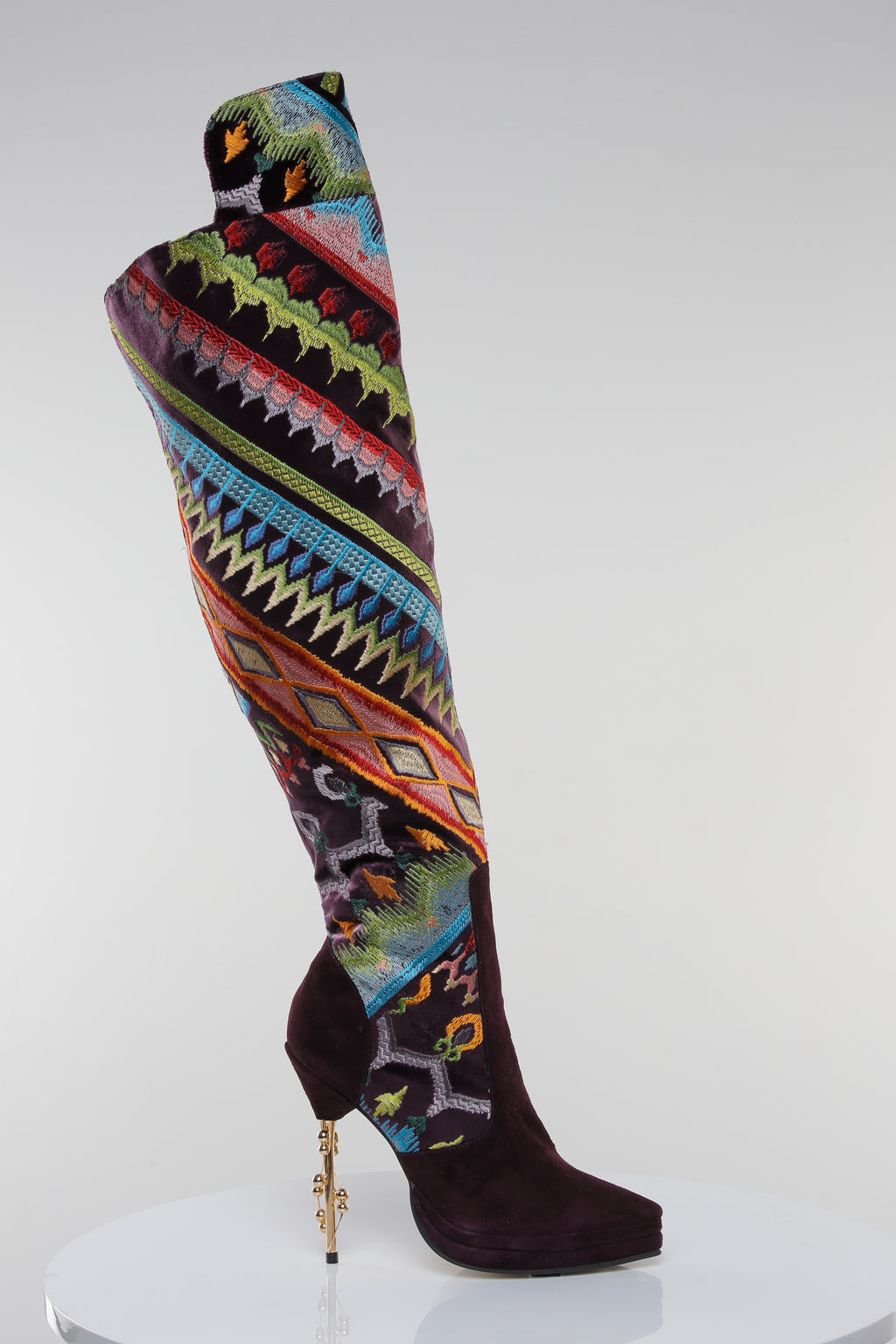 Maya Galaxy Embroidered Over-the-Knee Boot –