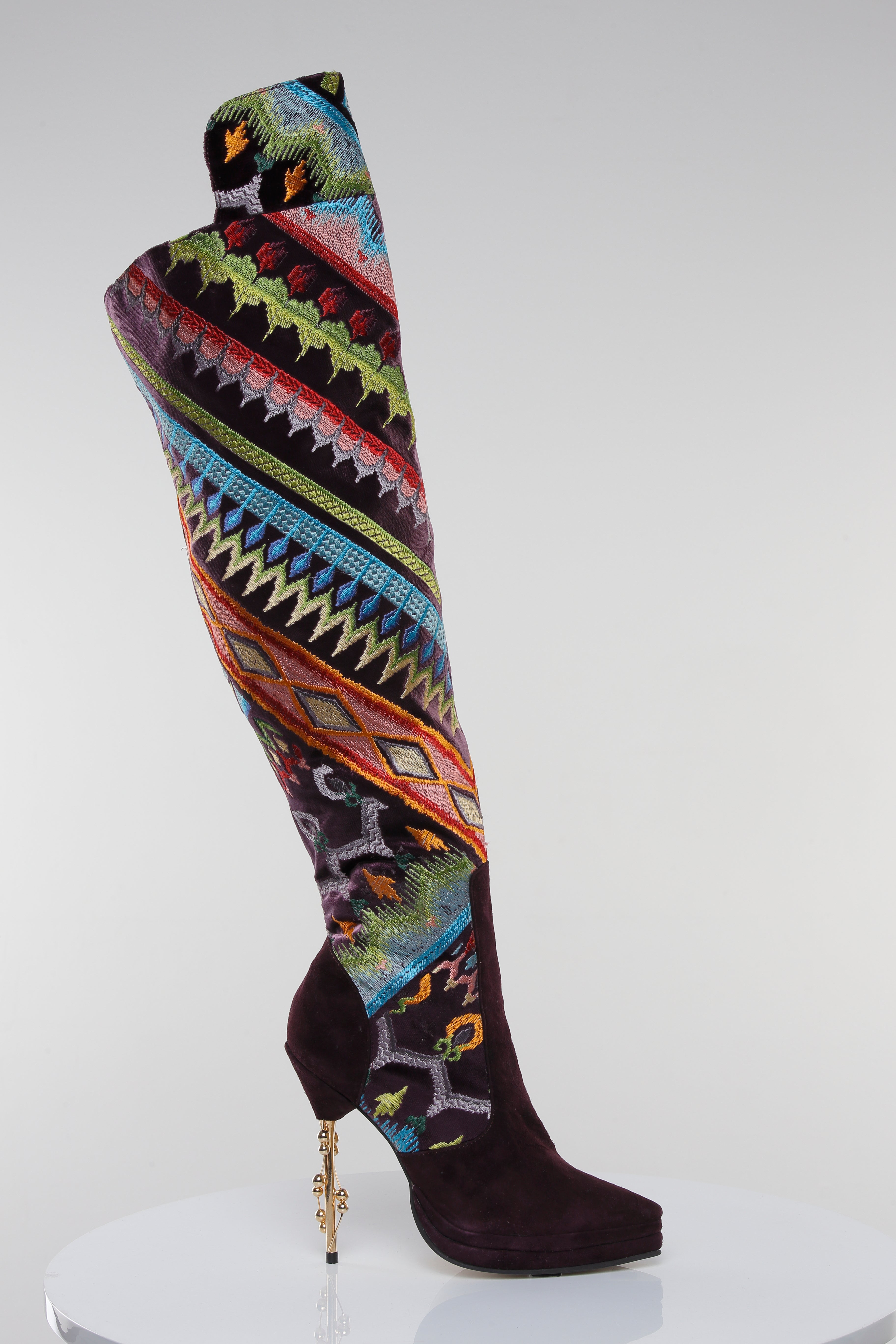 Maya Galaxy Embroidered Over-the-Knee Boot –