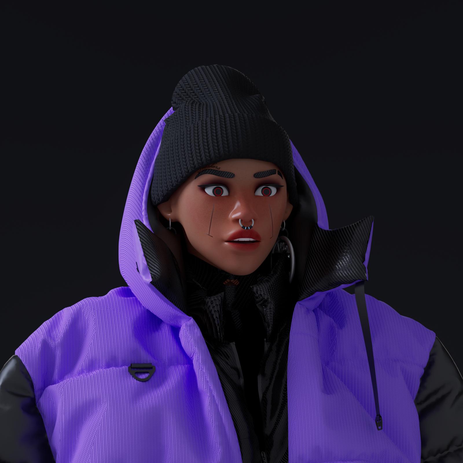 10KA Avatar #005 — Digital Identity (Purple Edition)