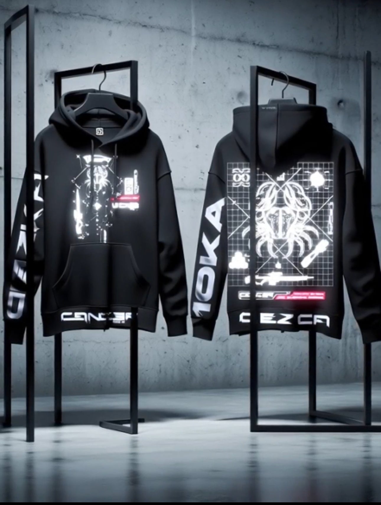Short video showcasing the 10KA Zodiac Hoodie Cancer design and details