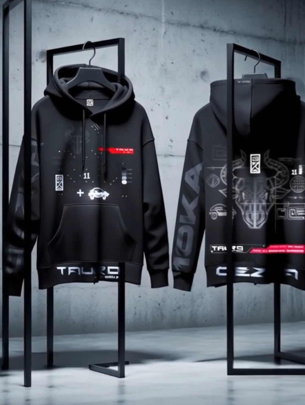 Video showcasing the Zodiac Hoodie Taurus by 10KA, highlighting solid technical design details, earth symbolism, and Taurus zodiac identity in motion.
